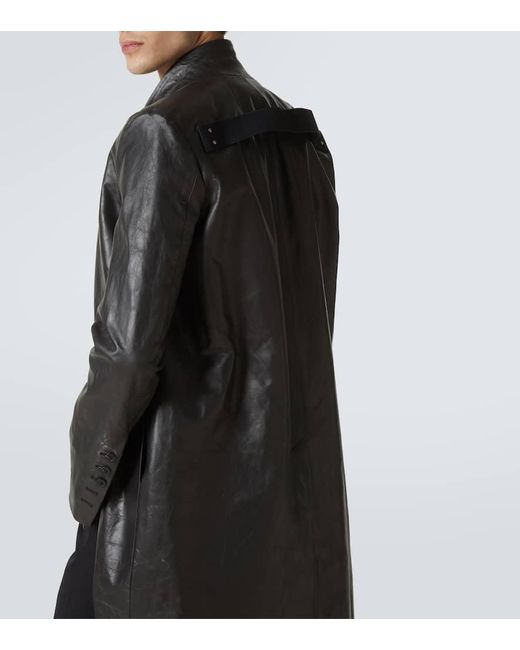 Rick Owens Mantel Aus Leder in Black für Herren