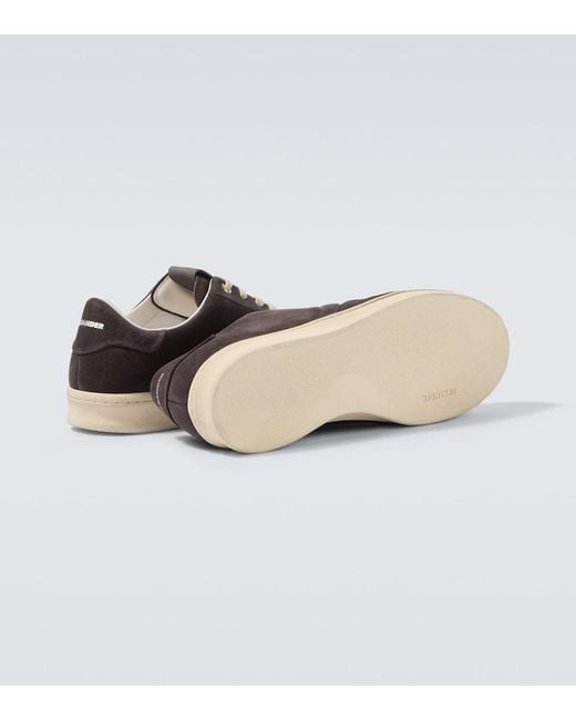 Jil Sander Brown Suede Sneakers for men