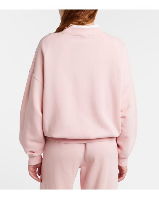 Polo Ralph Lauren Pink Cotton-Blend Fleece Sweatshirt