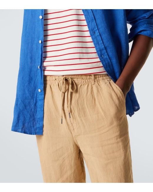 Polo Ralph Lauren Natural Linen Straight Pants for men