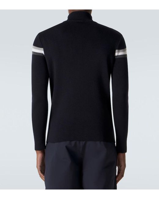 Fusalp Blue Wengen Iv Wool Half-Zip Sweater for men