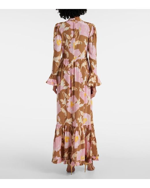 LaDoubleJ Multicolor Visconti Silk Crepe De Chine Maxi Dress