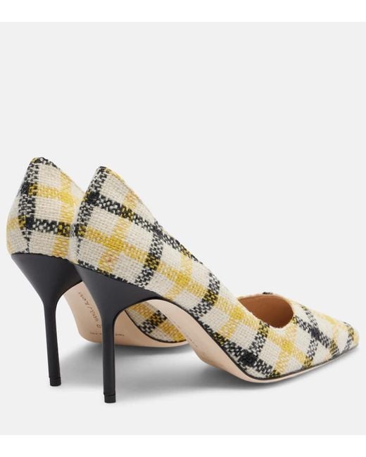 Pumps Bb 90 A Quadri di Manolo Blahnik in Metallic