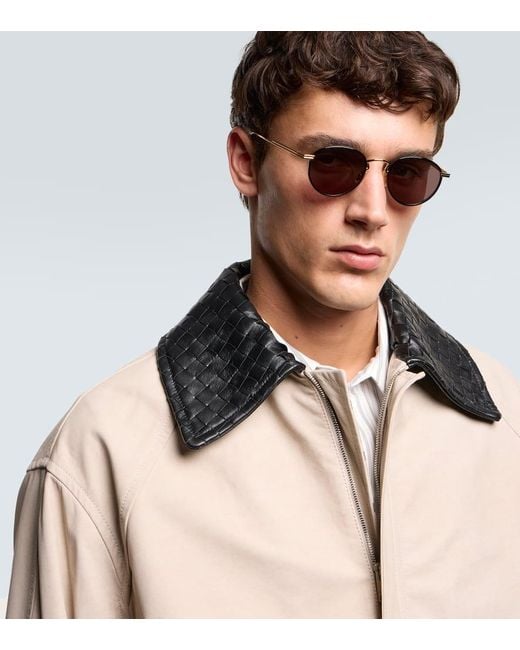 Gafas De Sol Redondas Light Ribbon Bottega Veneta de hombre de color Brown