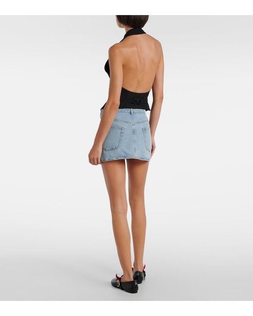 Coperni Black Halterneck Open-Back Top