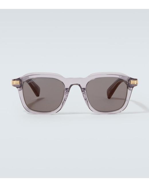Cartier Brown Premiere De Cartier Square Sunglasses for men