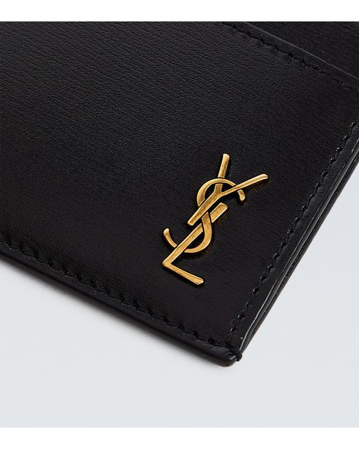 Saint Laurent Men's Monogrammed Leather Cardholder