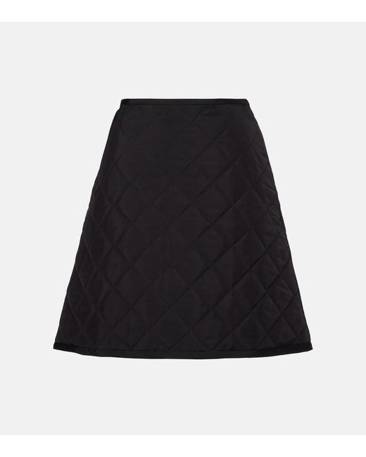 Jil Sander Black Minirock Saglia