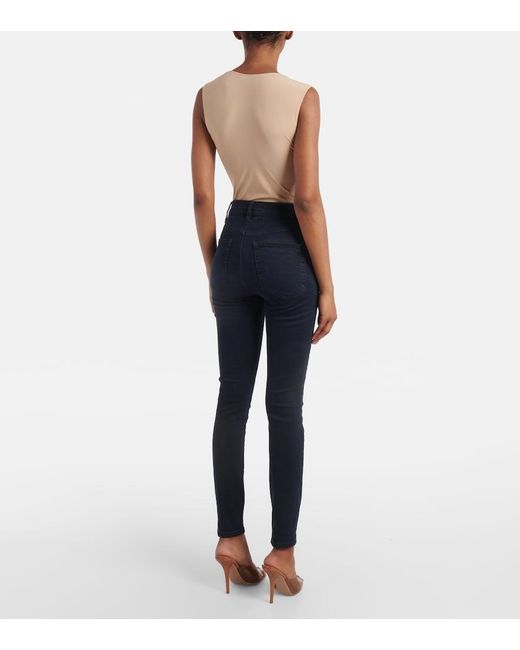 FRAME Blue Le High Skinny Jeans
