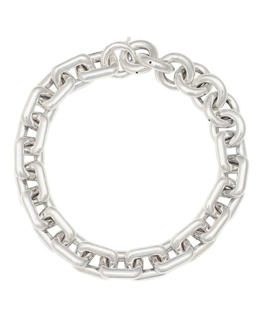 Bottega Veneta Sterling-silver Chain Necklace in Metallic - Lyst