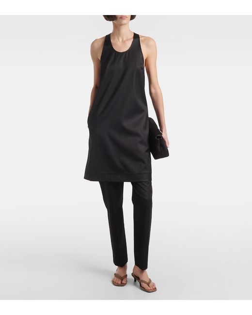 Totême Black Chintz Minidress