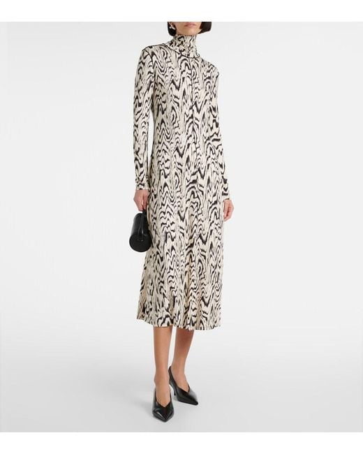 Proenza Schouler White Label Marion Printed Jersey Midi Dress