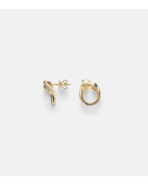 Roxanne First White Shooting Star 14Kt Earrings With Diamonds