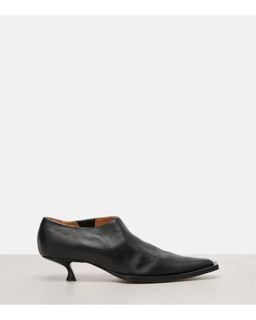 Calvin Klein Black Jodi Leather Ankle Boots