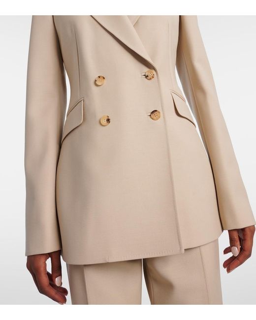 Gabriela Hearst Natural Stephanie Double-Breasted Wool Blazer