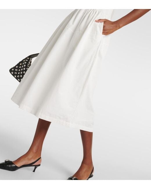 Proenza Schouler White Label Malia Cotton Poplin Midi Dress