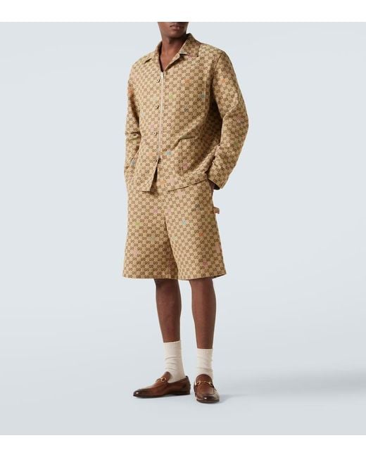 Gucci Natural Gg Canvas Jacket for men