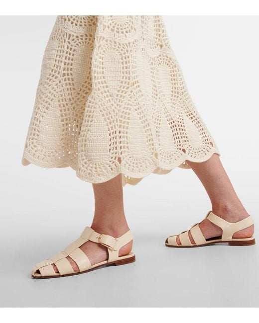 Gabriela Hearst White Waldman Crochet Wool And Cashmere Maxi Dress