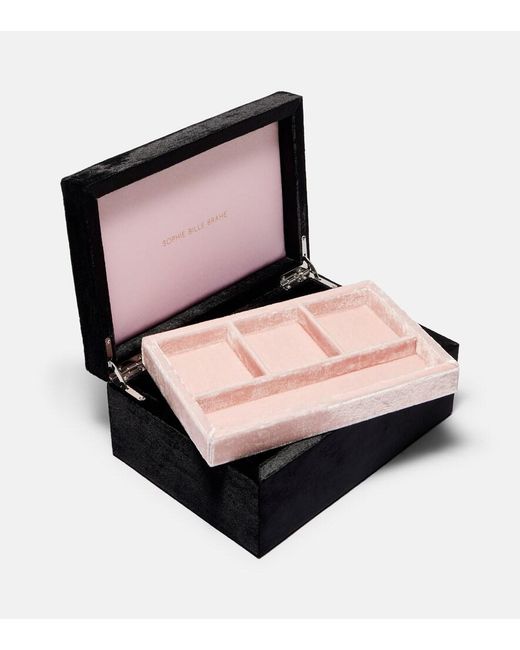 Sophie Bille Brahe Black Tresor Grande Velvet Jewelry Box