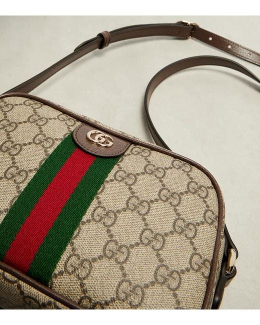 Gucci Green Schultertasche Ophidia Small Mit Leder
