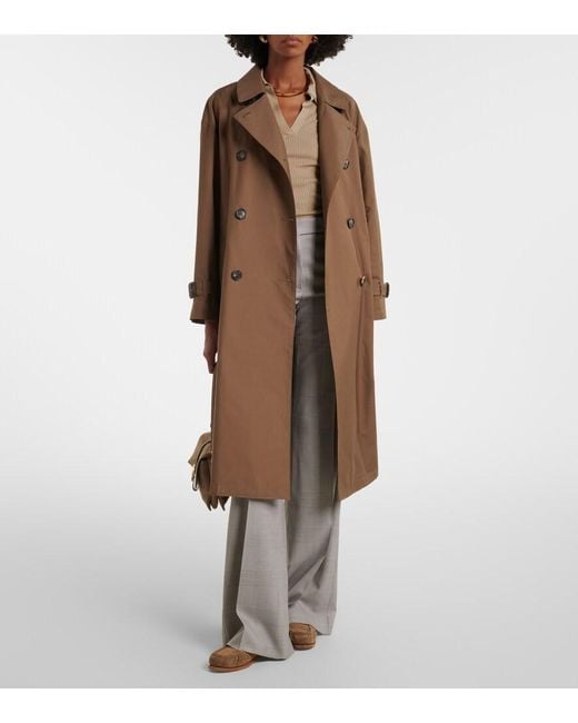 Max Mara Gray Checked Virgin Wool Wide-Leg Pants