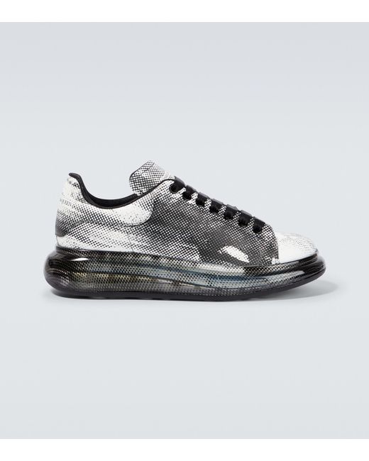 Sneakers Oversize in pelle di Alexander McQueen in Metallic da Uomo