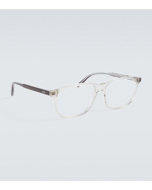 Dior Metallic Indioro S5I Rectangular Glasses for men