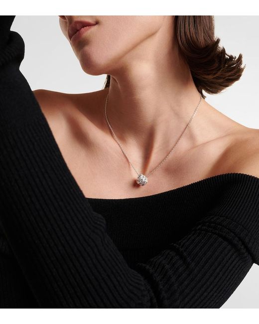 BVLGARI Blue Serpenti Viper 18Kt Pendant Necklace With Diamonds