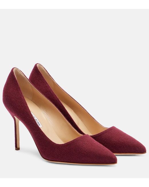 Pumps Bb 90 di Manolo Blahnik in Red
