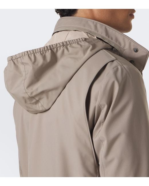 Agnona Brown Technical Field Jacket for men