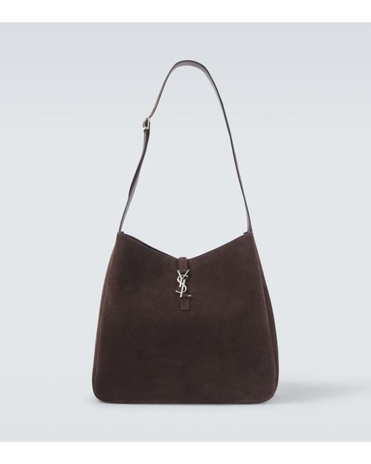 Saint Laurent Brown Le 5 A 7 Maxi Suede Shoulder Bag for men