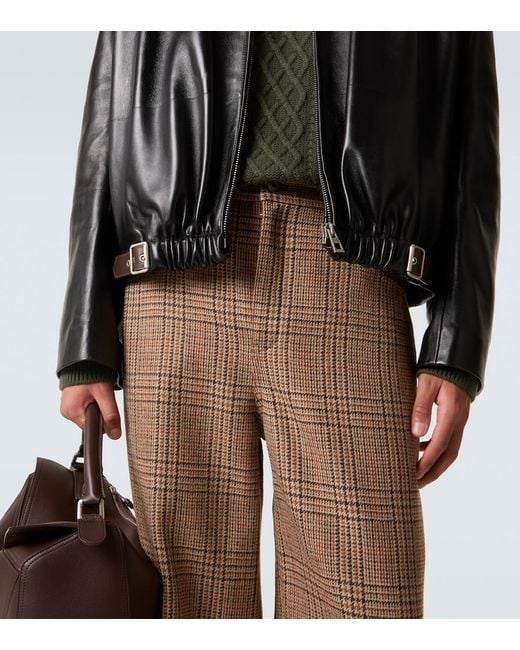 Loewe Black Leather Jacket for men