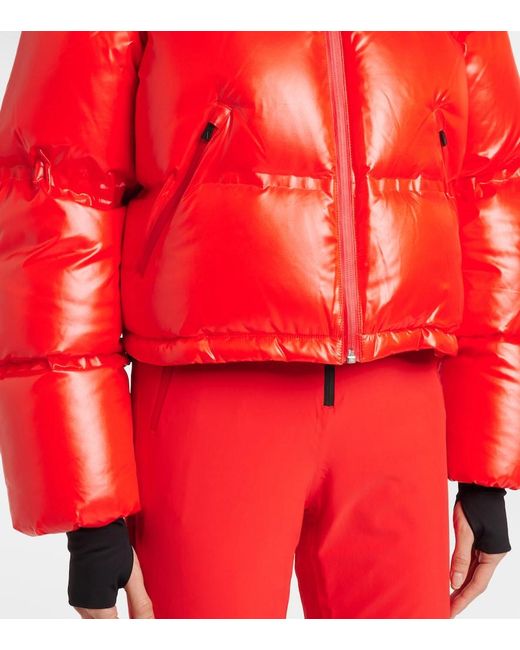 Aztech Mountain Red Minnie Nuke Suit Down Ski Jacket