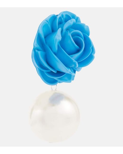 Orecchini pendenti con perle bijoux di Magda Butrym in Blue