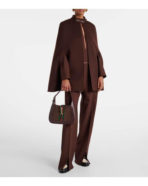 Gucci Red Jumpsuit Horsebit Aus Einem Wollgemisch