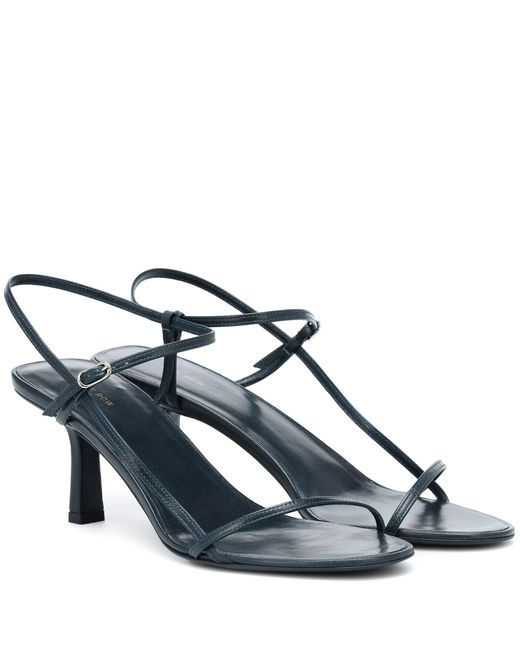 The Row Blue Bare Leather Sandals
