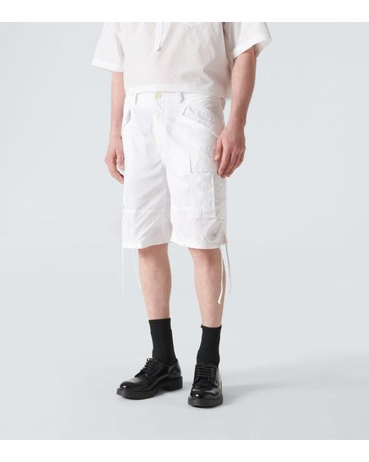 Shorts De Algodon Undercover de hombre de color White