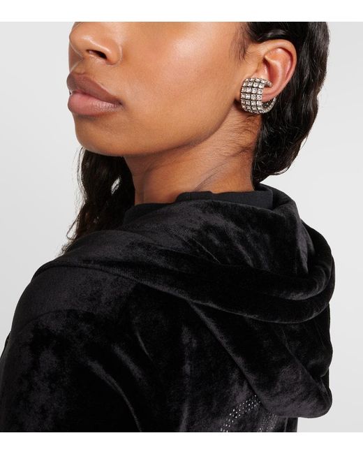Balenciaga Metallic Ear Cuffs Glam mit Kristallen