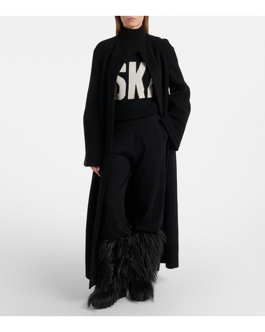 Goldbergh Black Wool-Blend Turtleneck Sweater
