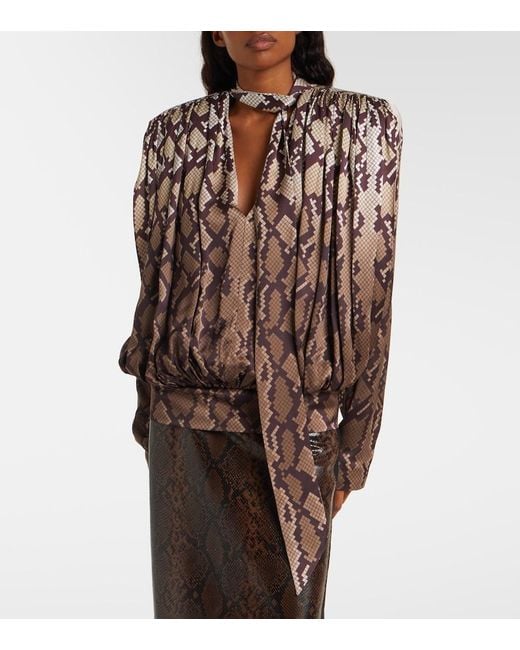 Stella McCartney Brown Printed Top
