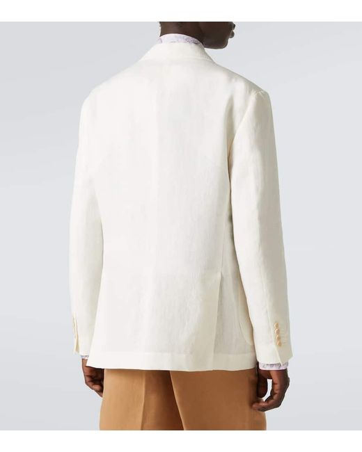Brunello Cucinelli Natural Linen Blazer for men