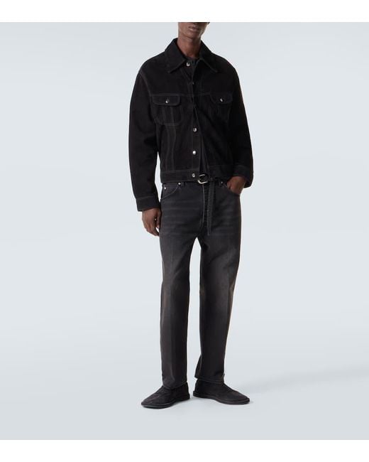 Studio Nicholson Black X Aaron Levine Boston Suede Jacket for men