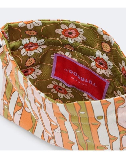 LaDoubleJ White Printed Pouch