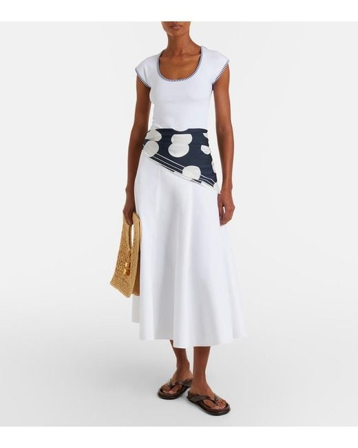 Jacquemus White Espiral Cotton Jersey T-Shirt