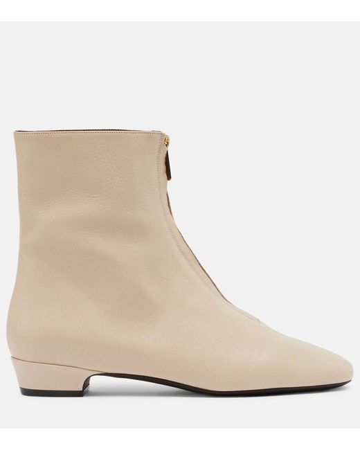 Herbert Levine Natural Easy Does It Leather Ankle Boots
