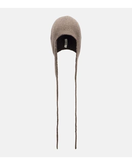 The Row Natural Soizic Ribbed-Knit Cashmere Hat