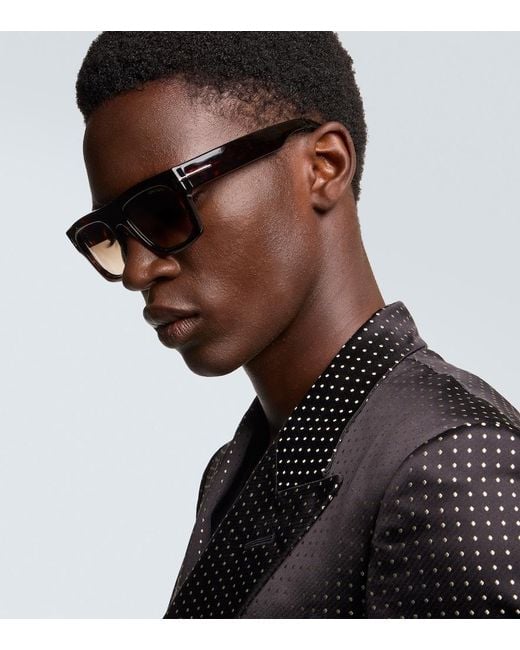 Tom Ford Eckige Sonnenbrille Fausto in Brown für Herren