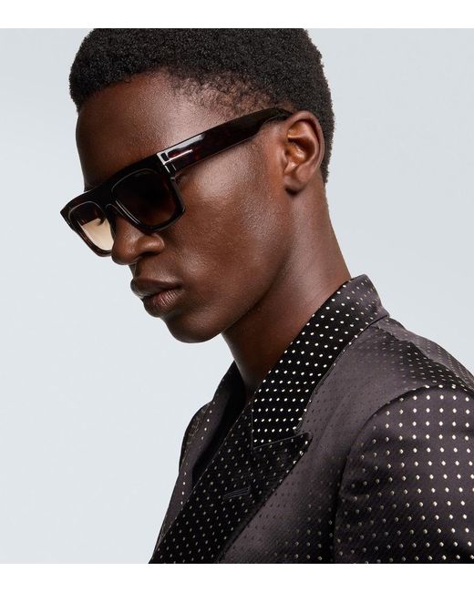 Tom Ford Brown Fausto Square Sunglasses for men