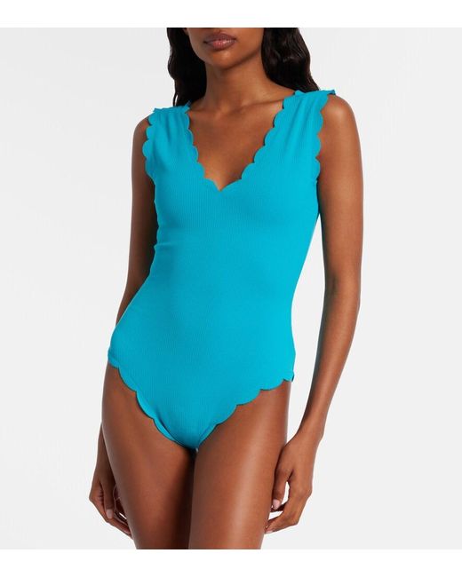 Marysia Swim Blue Charleston Maillot Swimsuit