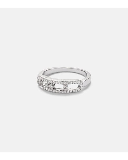 Messika White Baby Move 18Kt Ring With Diamonds